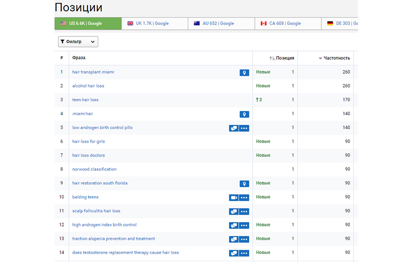 SEO and content marketing strategy for Bringbackhair screenshot 1